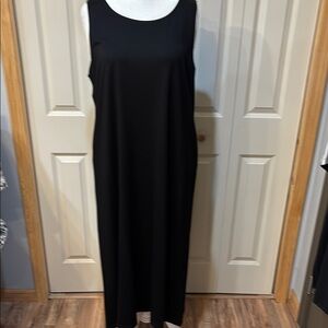 Bryn Walker black scoop neck Modal blend maxi tank dress